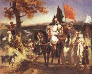 Eugene Delacroix Moroccan Chieftain Receiving Tribute Sweden oil painting artist